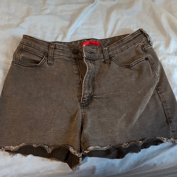 Jennifer Lopez Charcoal Jean Shorts - Picture 1 of 3